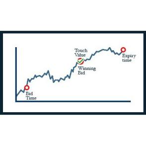 Illustration of the One touch binary option
